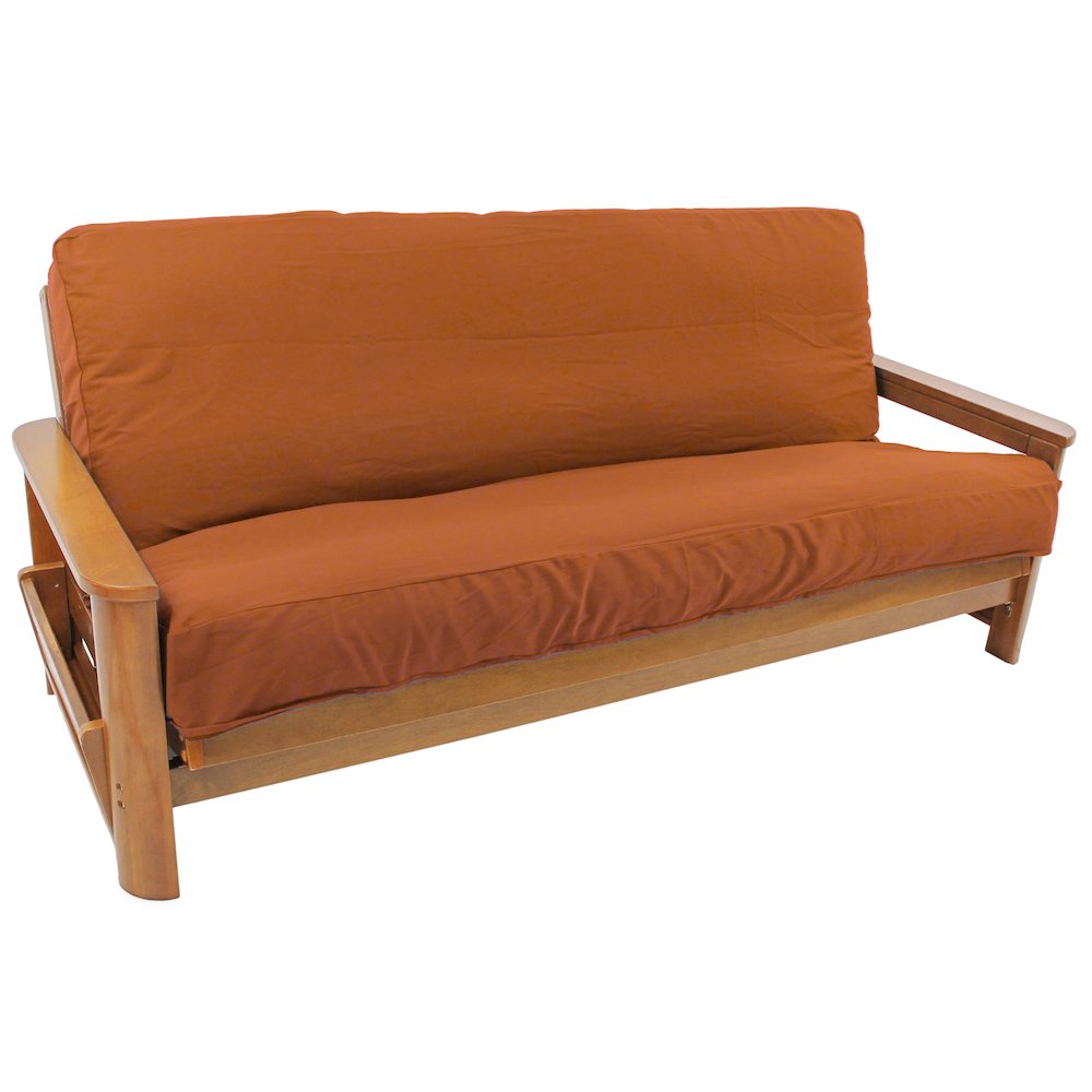 Solid Twill 8 to 9-inch Full Futon Cover. Picture 1