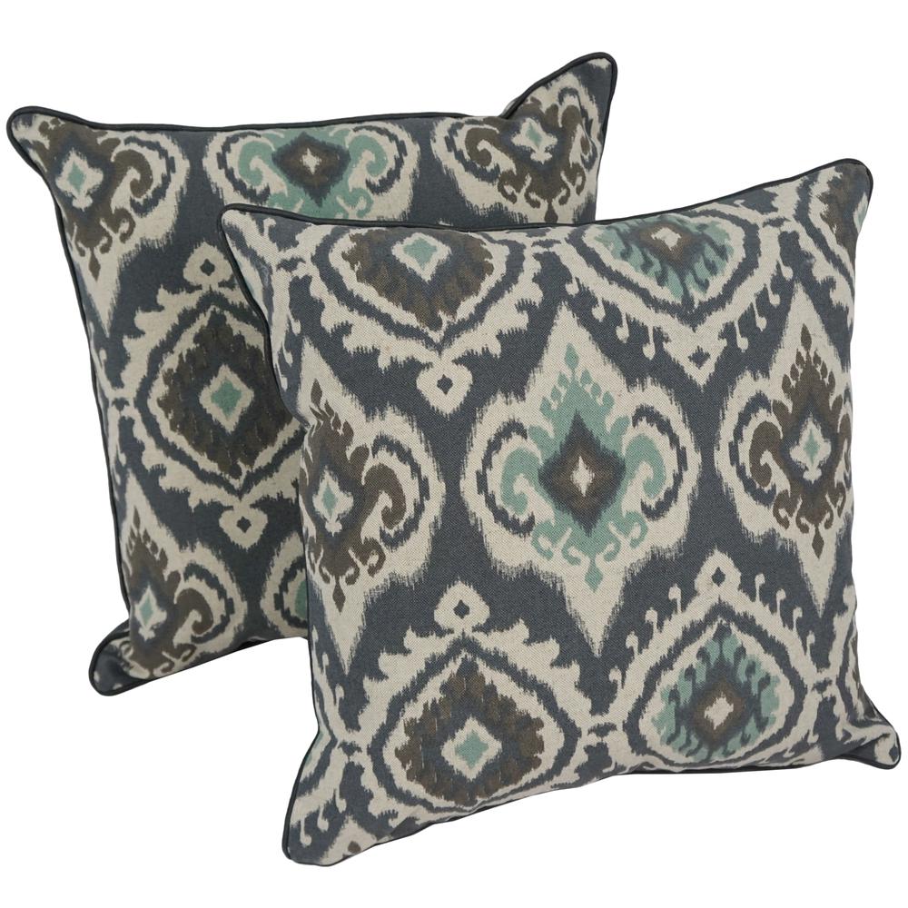 Blazing Needles 18-inch Corded Throw Pillows with Inserts (Set of 2). Picture 1