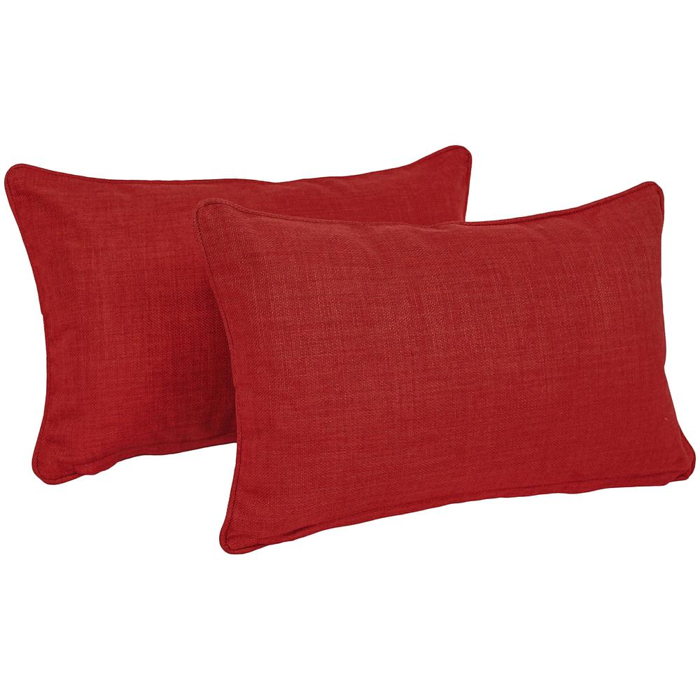 20-inch by 12-inch Outdoor Spun Polyester Back Support Pillows (Set of 2). Picture 1