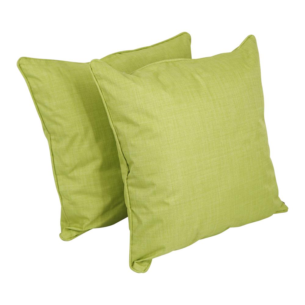 25-inch Double-corded Spun Polyester Square Floor Pillows with Inserts (Set of 2) 9813-CD-S2-REO-SOL-01. Picture 1