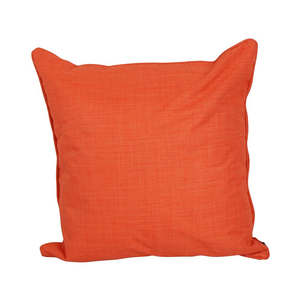 25-inch Double-corded Spun Polyester Square Floor Pillows with Inserts (Set of 2) 9813-CD-S2-REO-SOL-13. Picture 2