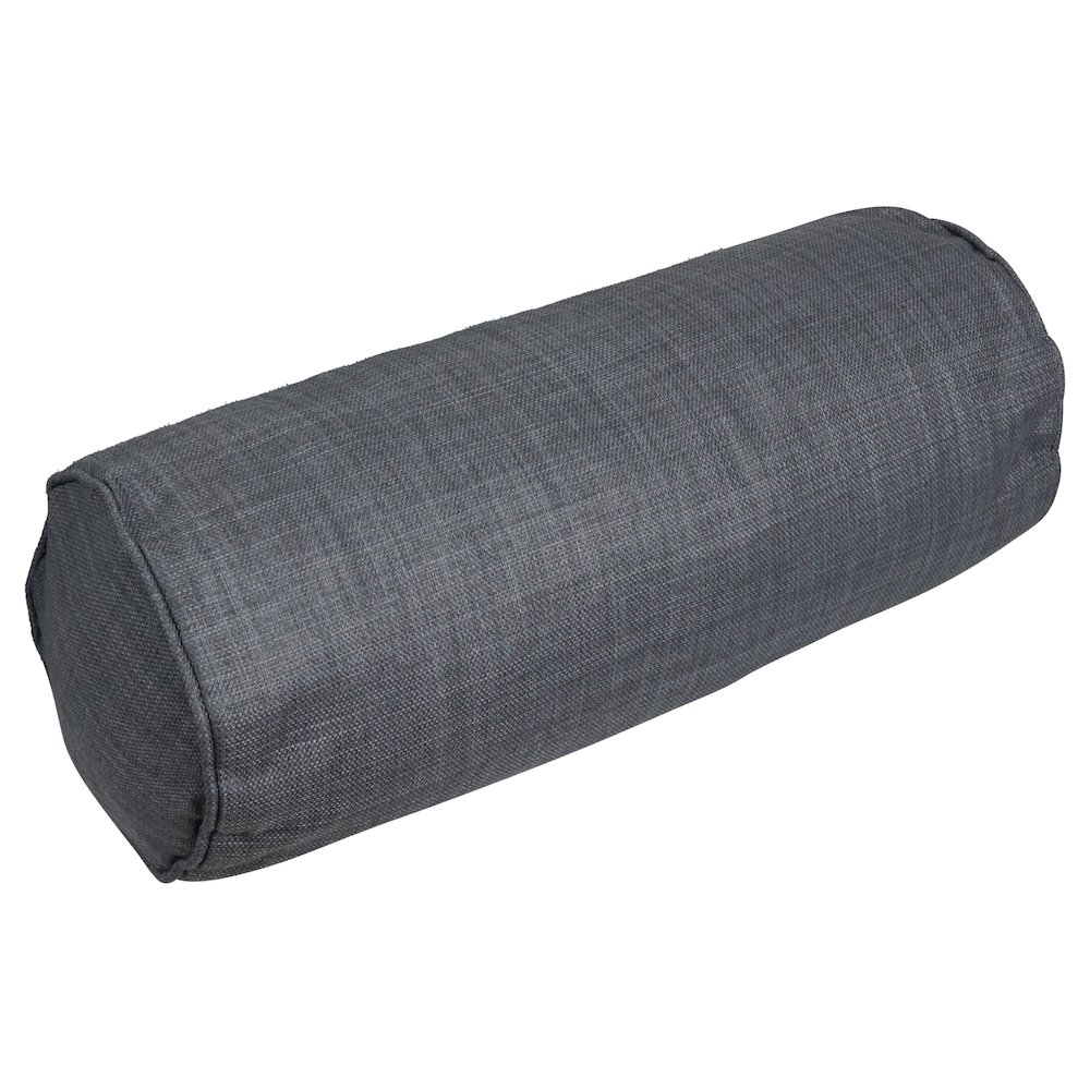 20-inch by 8-inch Double-corded Spun Polyester Bolster Pillow with Insert. Picture 1