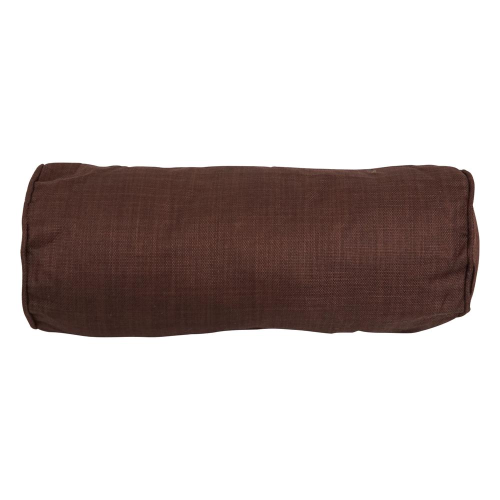 20-inch by 8-inch Double-corded Spun Polyester Bolster Pillows with Inserts (Set of 2) 9814-CD-S2-REO-SOL-10. Picture 2