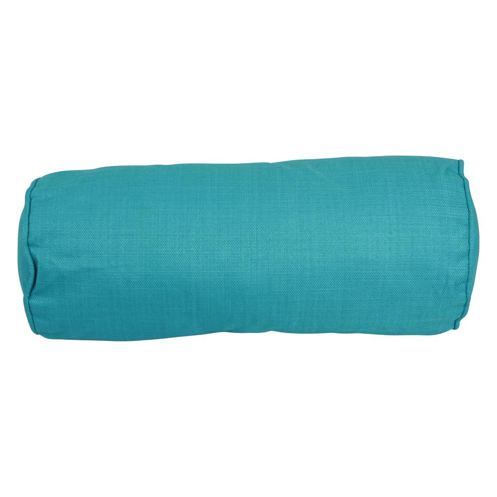 20-inch by 8-inch Double-corded Spun Polyester Bolster Pillows with Inserts (Set of 2) 9814-CD-S2-REO-SOL-12. Picture 2