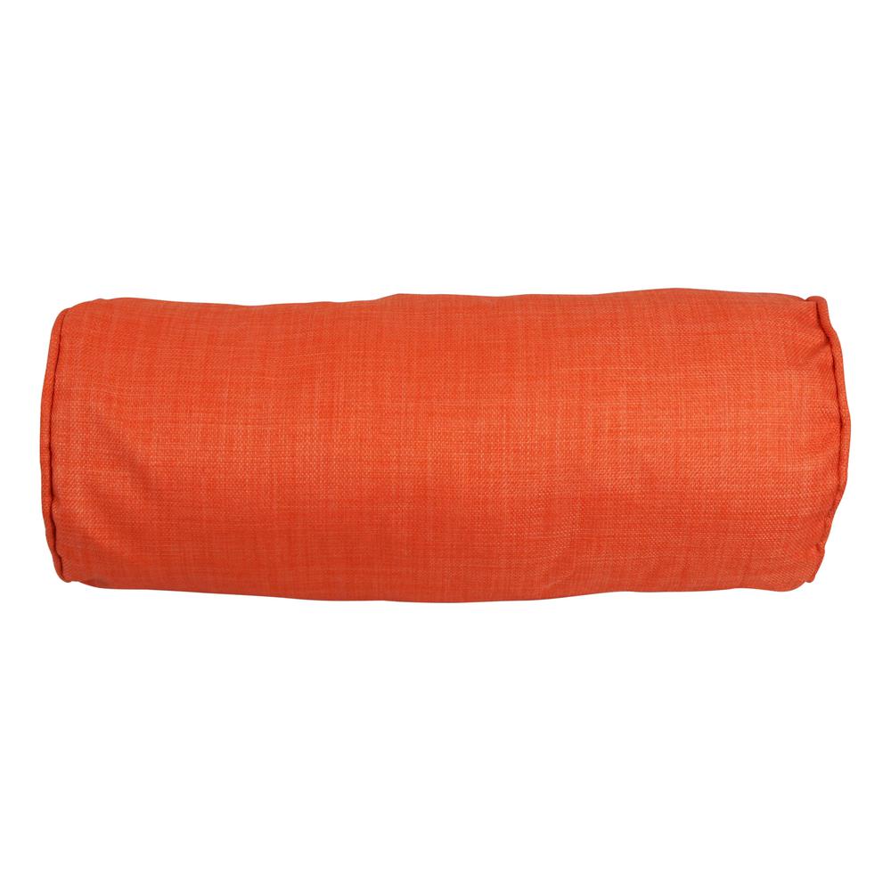 20-inch by 8-inch Double-corded Spun Polyester Bolster Pillows with Inserts (Set of 2) 9814-CD-S2-REO-SOL-13. Picture 2