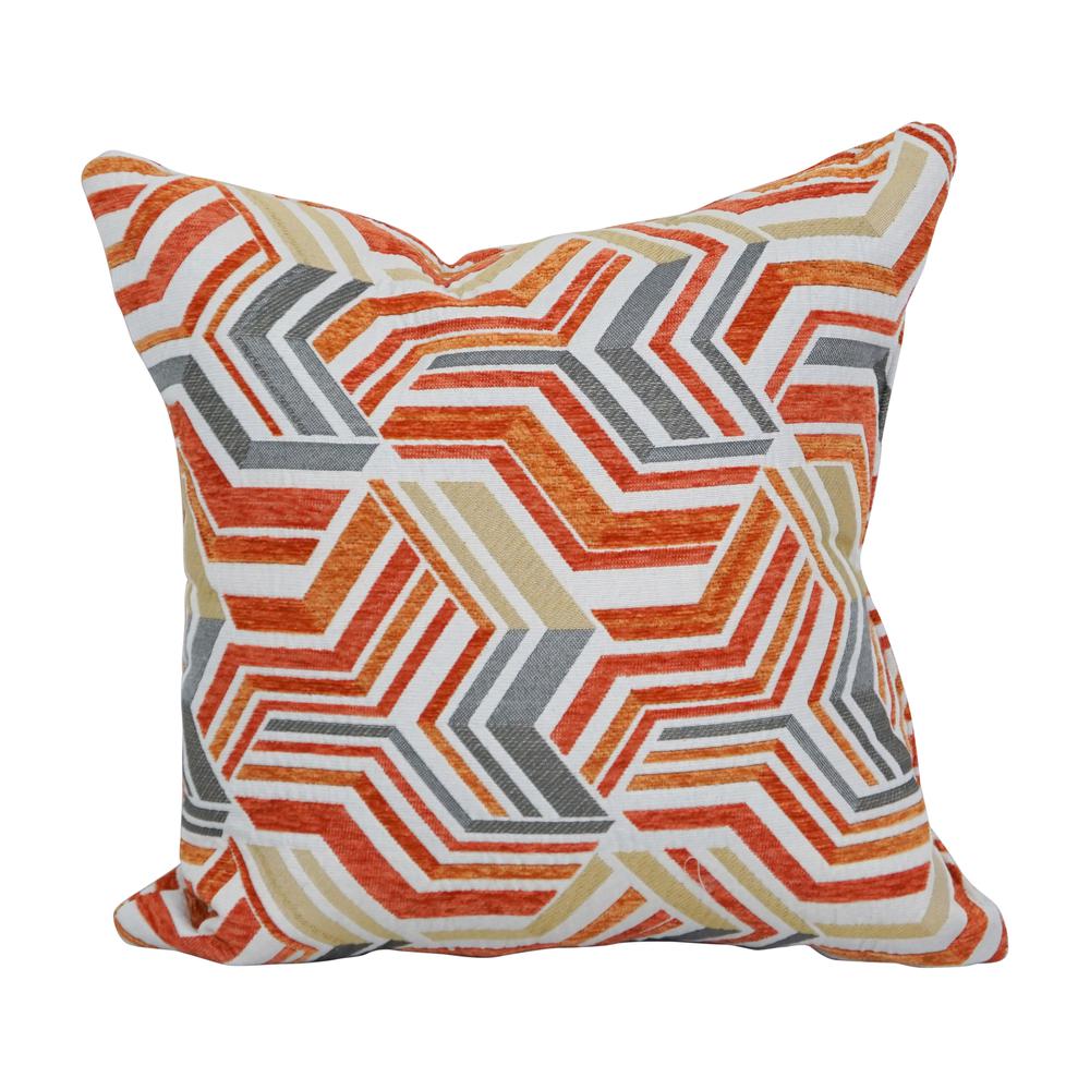 17-inch Jacquard Throw Pillow with Insert 9910-S1-ID-149. Picture 1