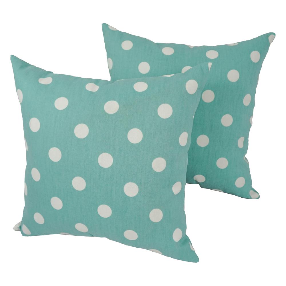 Blaziing Needles 17-inch Outdoor Spun Polyester Throw Pillows (Set of 2). Picture 1