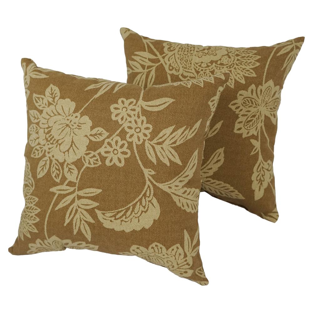 Blaziing Needles 17-inch Outdoor Spun Polyester Throw Pillows (Set of 2). Picture 1