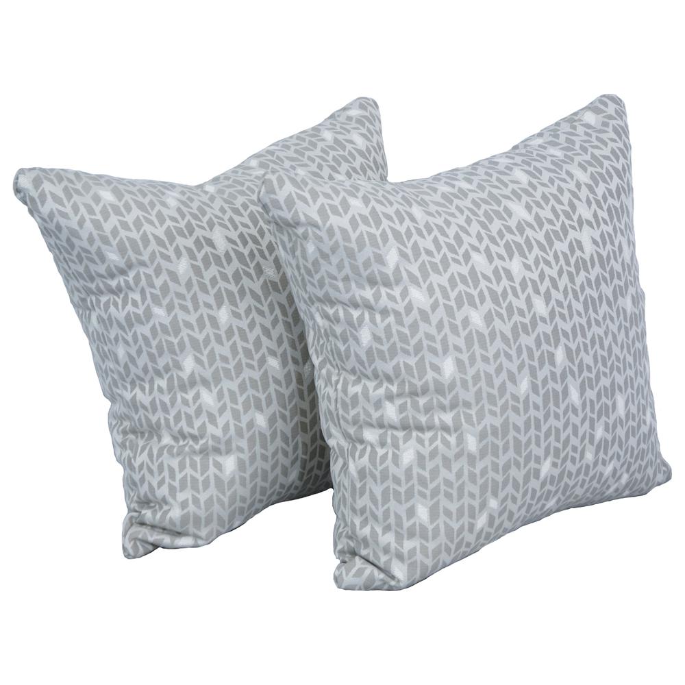 17-inch Jacquard Throw Pillows with Inserts (Set of 2)  9910-S2-ID-079. Picture 1