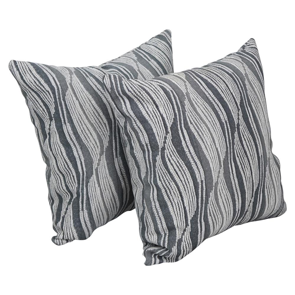 17-inch Jacquard Throw Pillows with Inserts (Set of 2)  9910-S2-ID-084. Picture 1