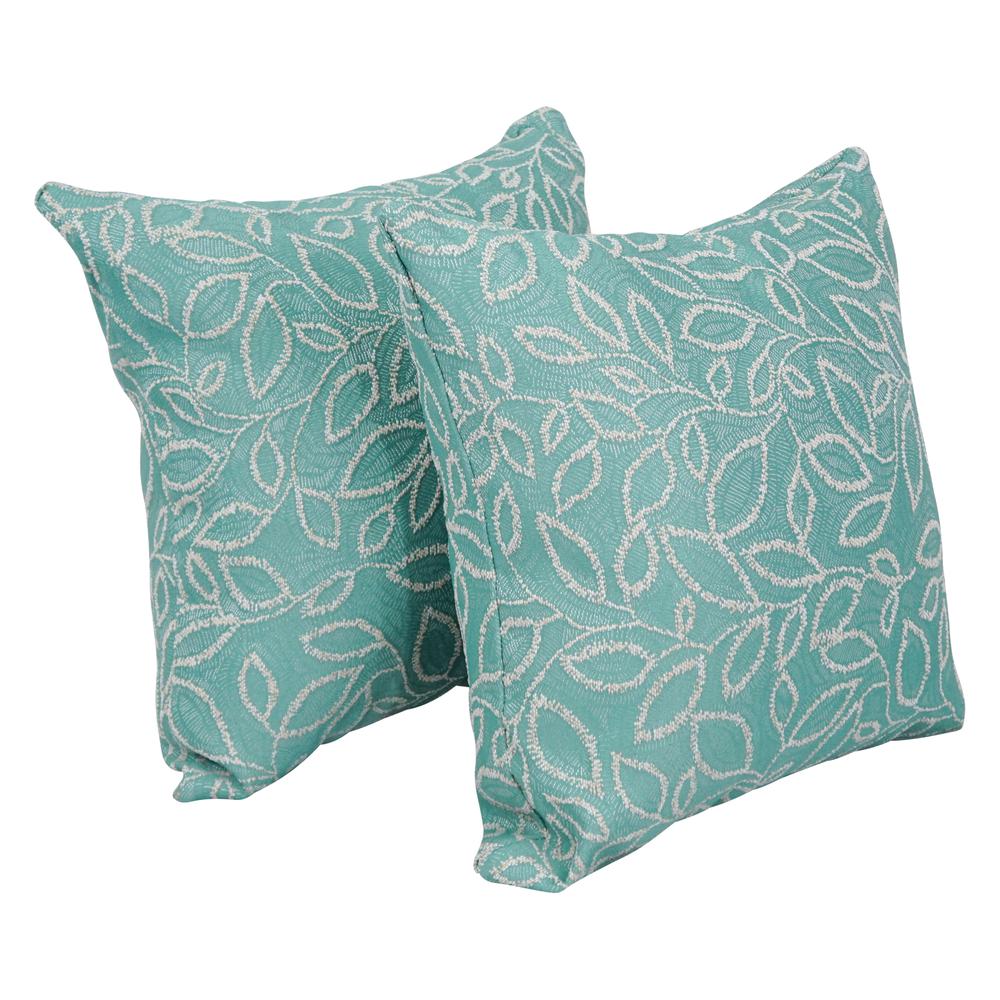 17-inch Jacquard Throw Pillows with Inserts (Set of 2)  9910-S2-ID-095. Picture 1