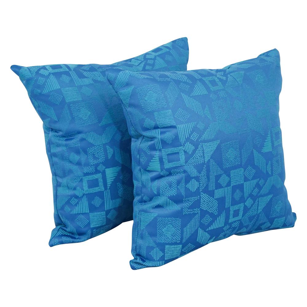 17-inch Jacquard Throw Pillows with Inserts (Set of 2)  9910-S2-ID-117. Picture 1