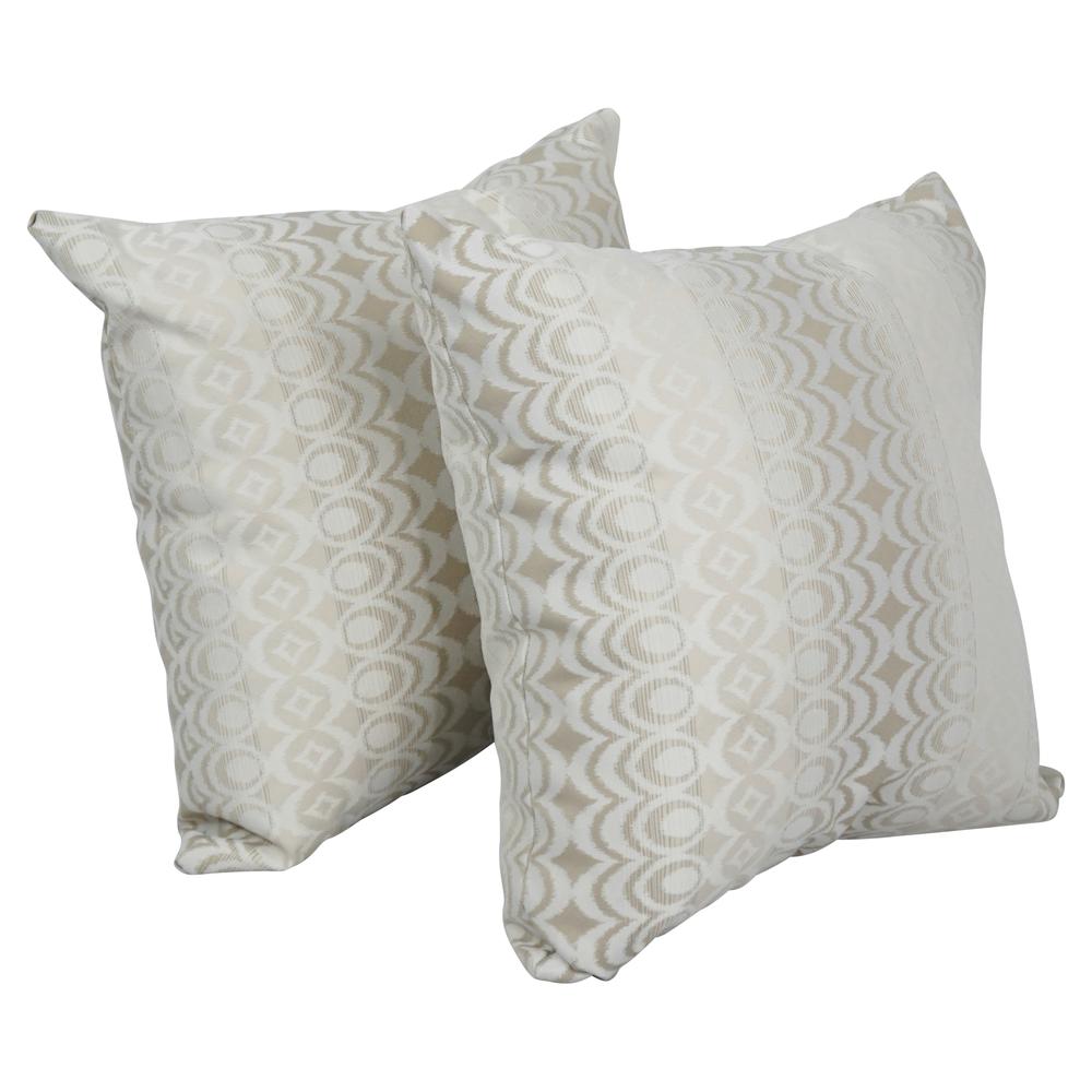 17-inch Jacquard Throw Pillows with Inserts (Set of 2)  9910-S2-ID-126. Picture 1