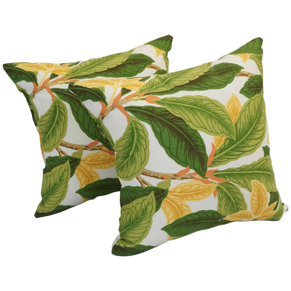 17-inch Square Polyester Outdoor Throw Pillows (Set of 2) 9910-S2-OD-074. Picture 1