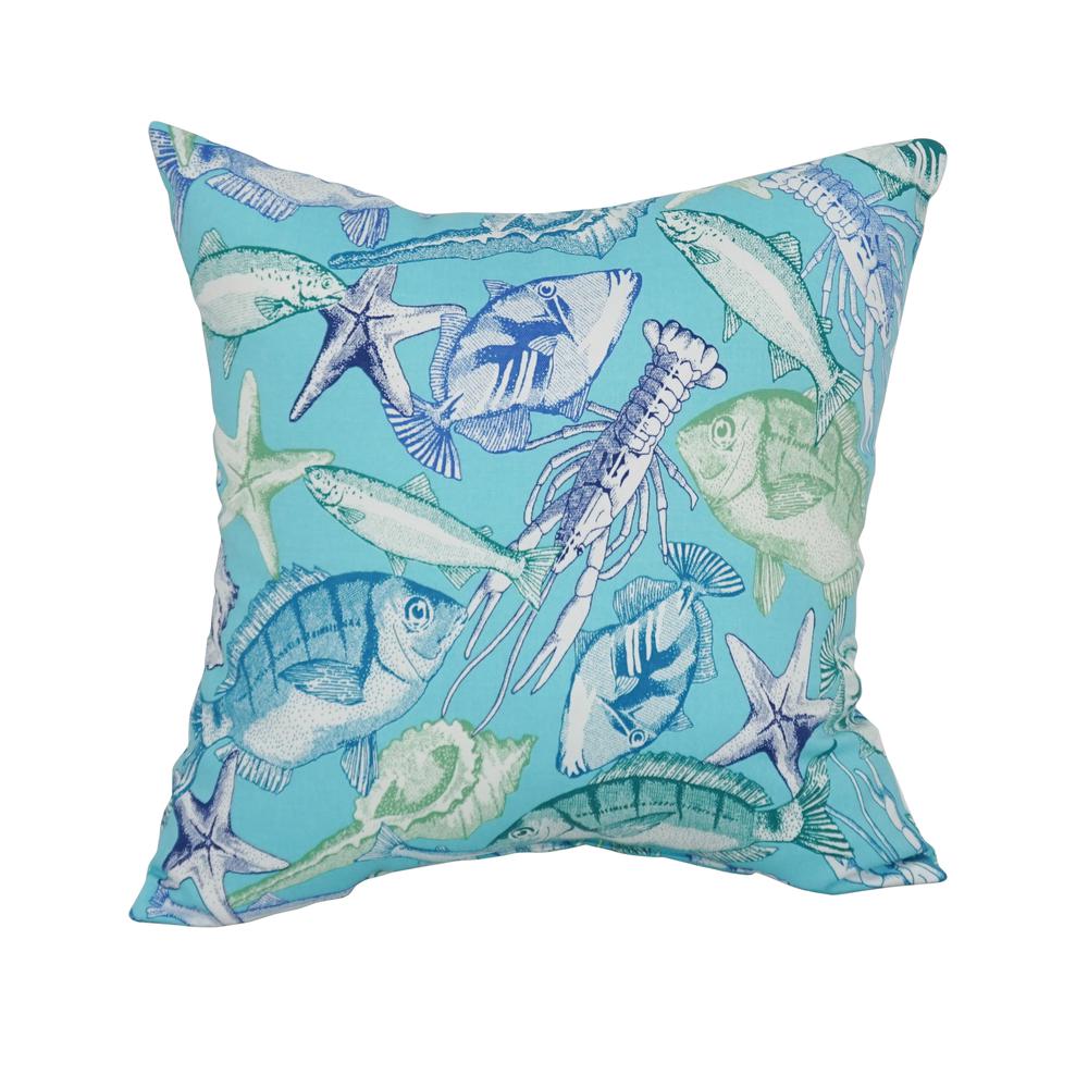 17-inch Square Polyester Outdoor Throw Pillows (Set of 2) 9910-S2-OD-114. Picture 2