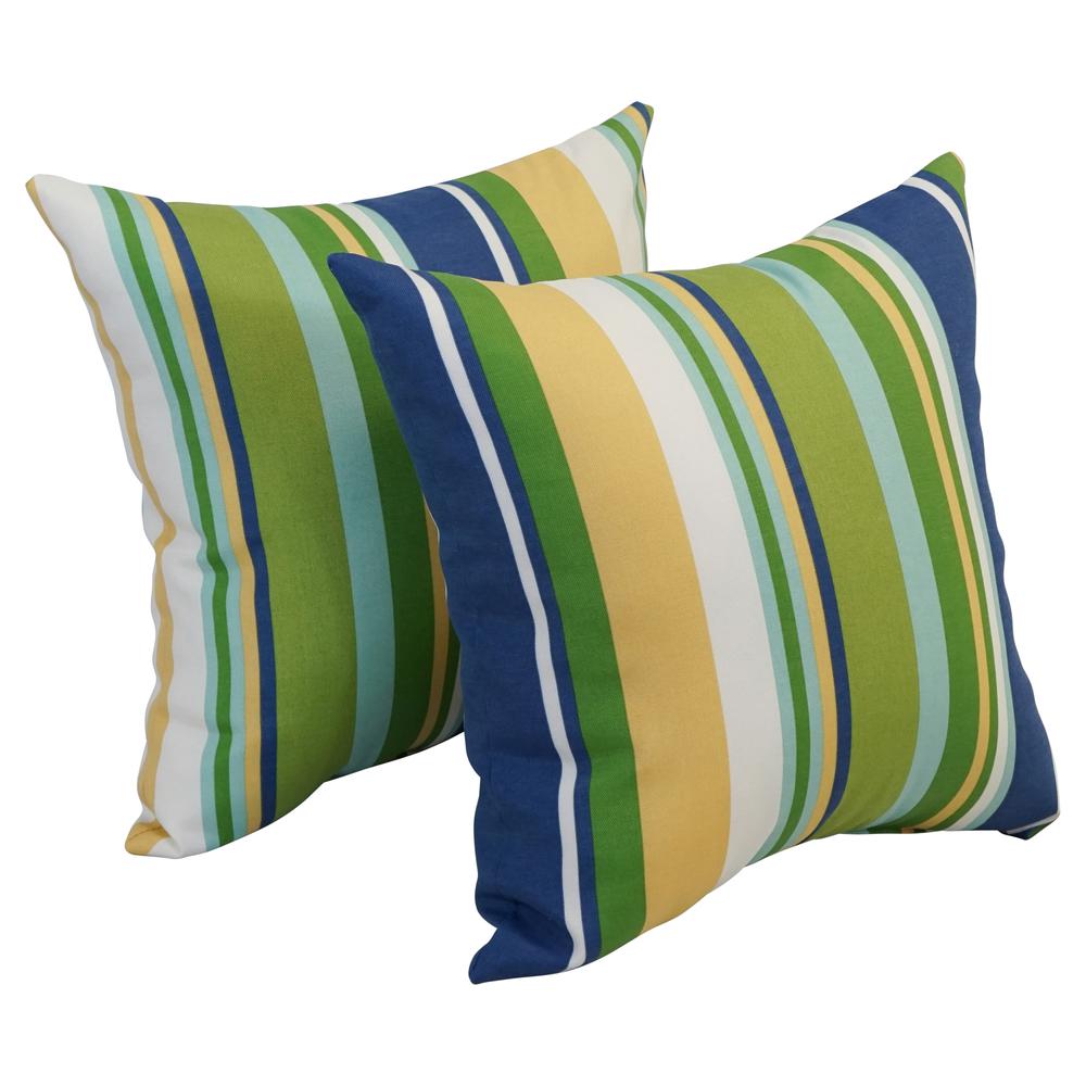17-inch Square Polyester Outdoor Throw Pillows (Set of 2) 9910-S2-OD-172. Picture 1