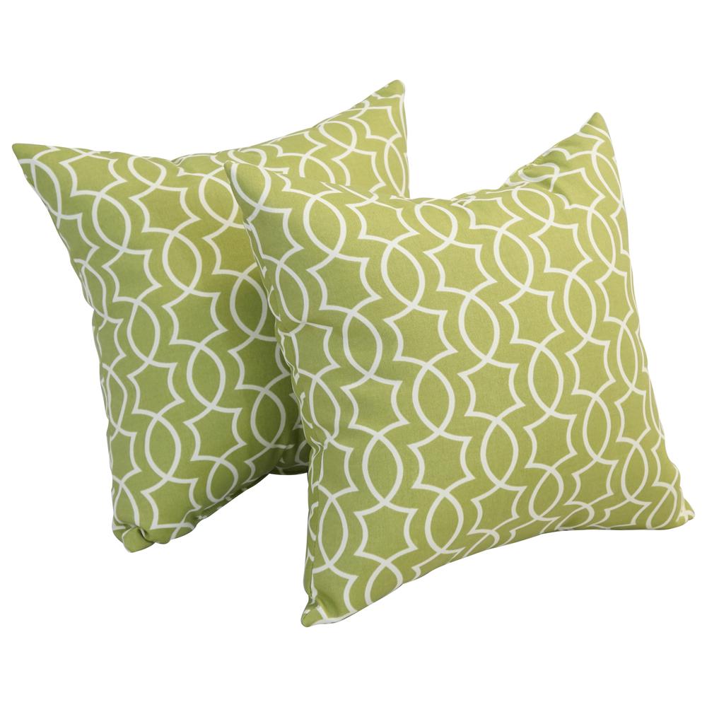 17-inch Square Polyester Outdoor Throw Pillows (Set of 2) 9910-S2-OD-192. Picture 1