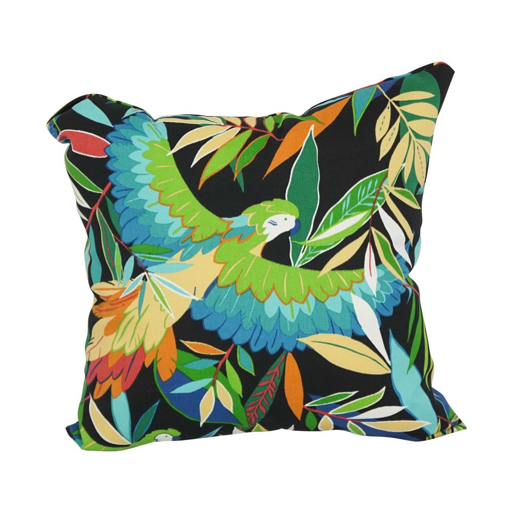 17-inch Square Solid Polyester Outdoor Throw Pillows (Set of 2)  9910-S2-REO-48. Picture 2