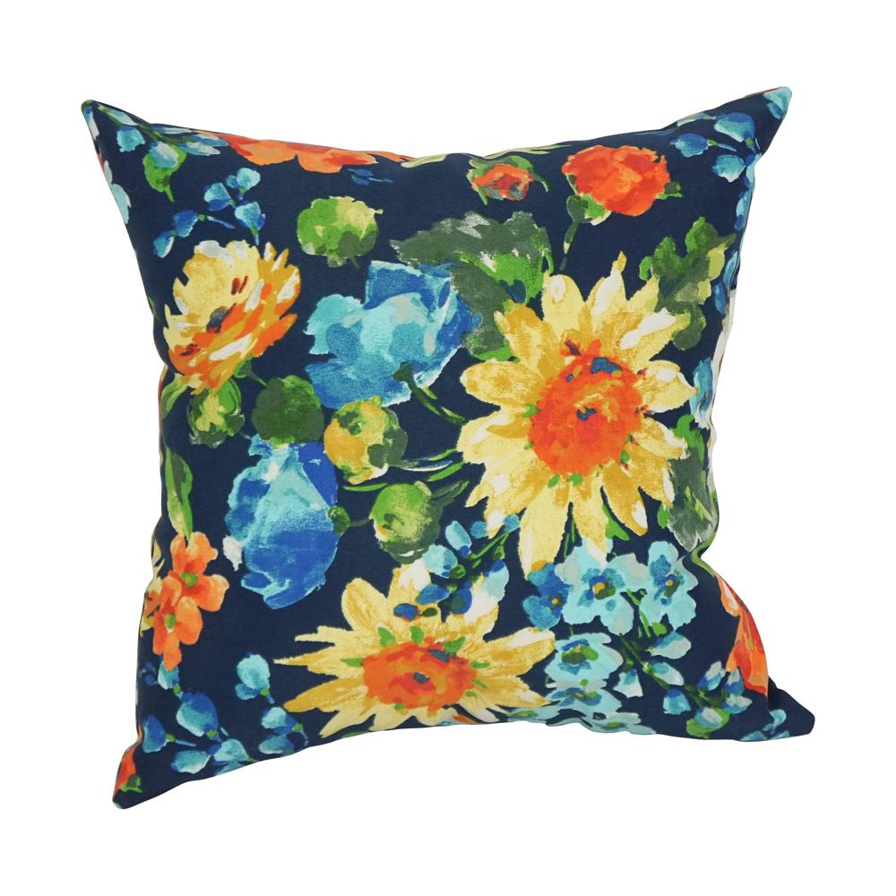 17-inch Square Solid Polyester Outdoor Throw Pillows (Set of 2)  9910-S2-REO-59. Picture 2