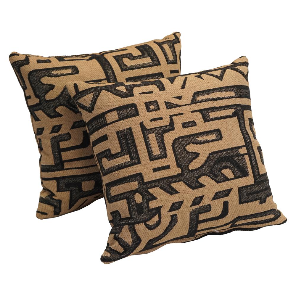 17-inch Tapestry Throw Pillows with Inserts (Set of 2) 9910-S2-ZP-ID-034. Picture 1