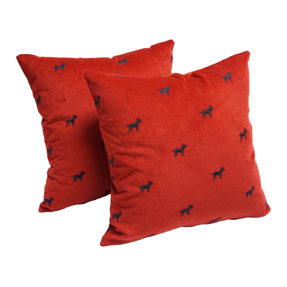 17-inch Tapestry Throw Pillows with Inserts (Set of 2) 9910-S2-ZP-ID-036. Picture 1