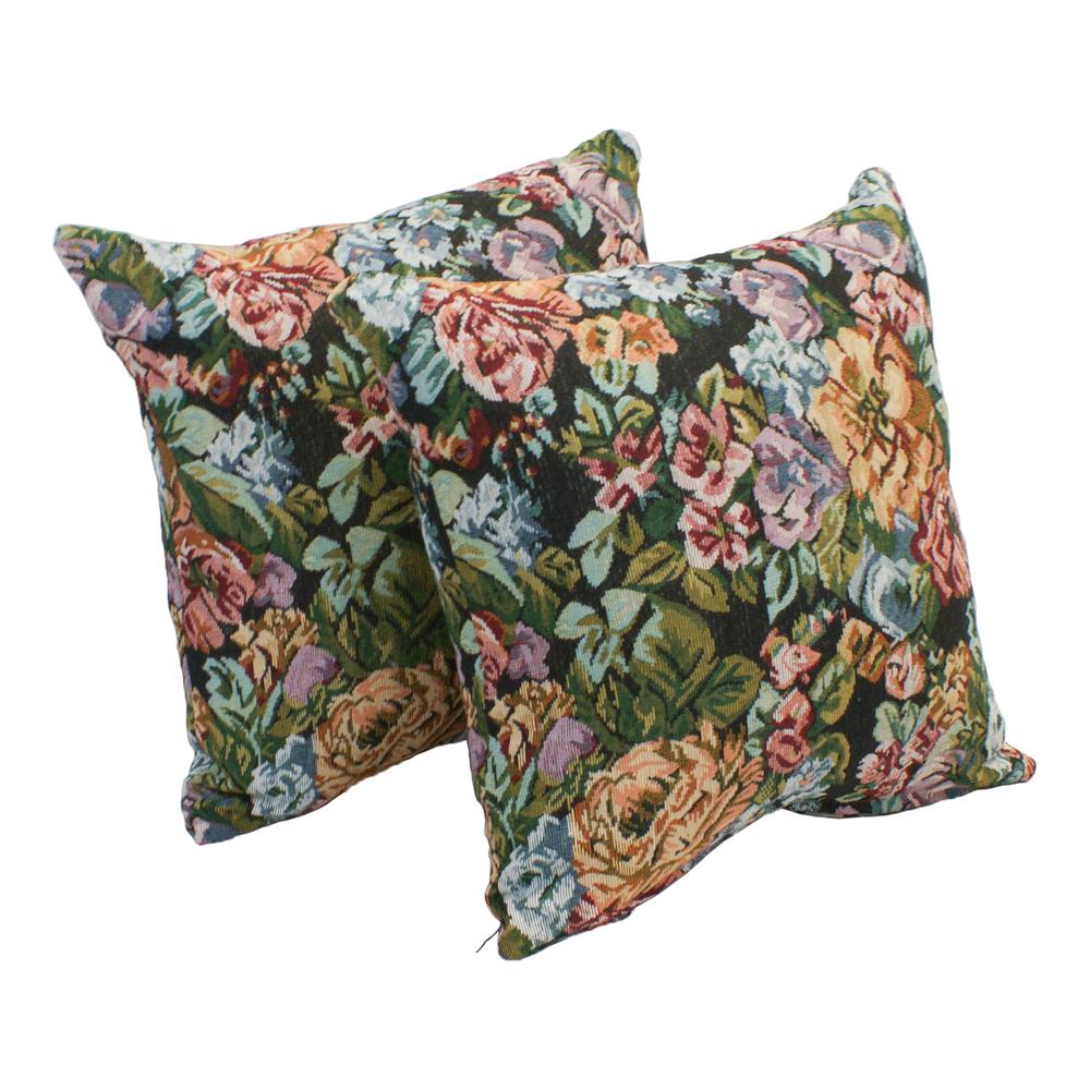 17-inch Tapestry Throw Pillows with Inserts (Set of 2) 9910-S2-ZP-ID-069. Picture 1