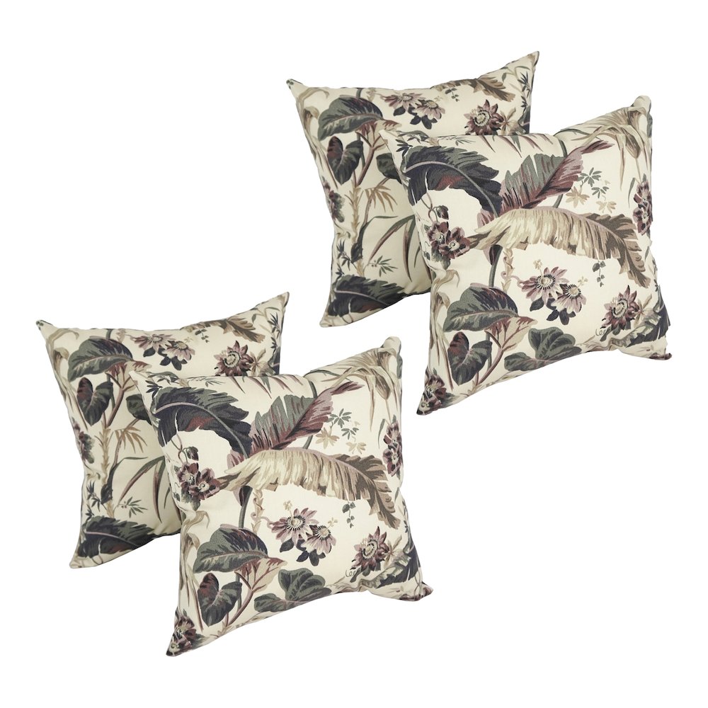 17-inch Square Polyester Outdoor Throw Pillows (Set of 4). Picture 1