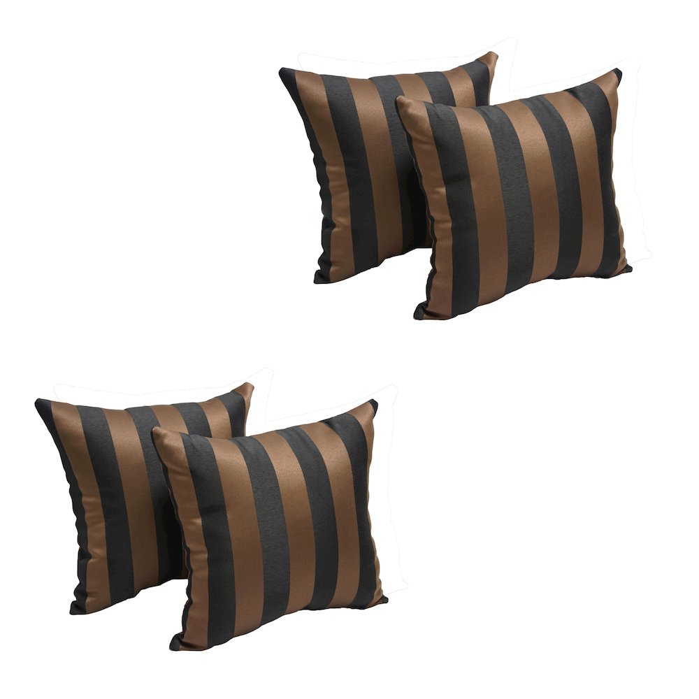 17-inch Square Polyester Outdoor Throw Pillows (Set of 4). Picture 1