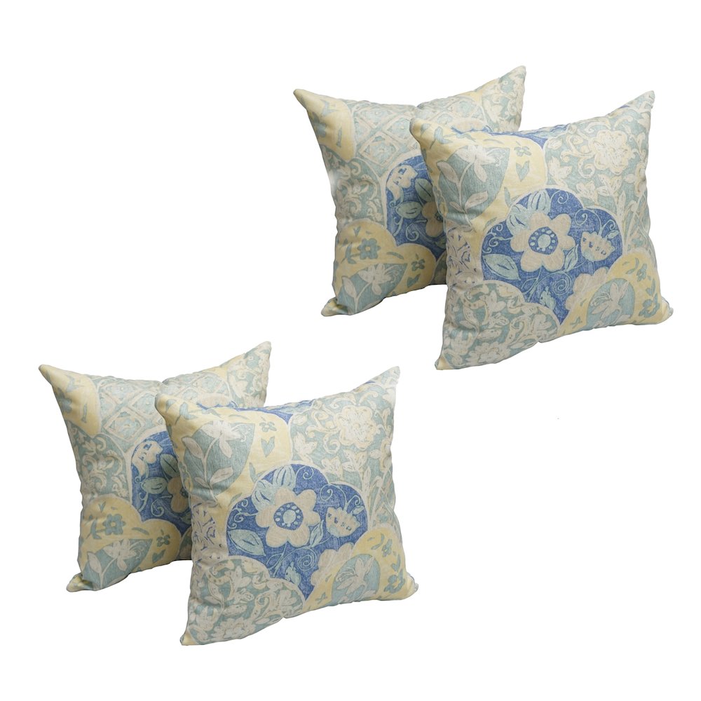 17-inch Square Polyester Outdoor Throw Pillows (Set of 4). Picture 1