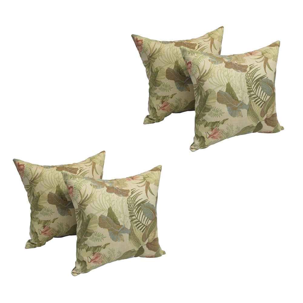 17-inch Square Polyester Outdoor Throw Pillows (Set of 4). Picture 1