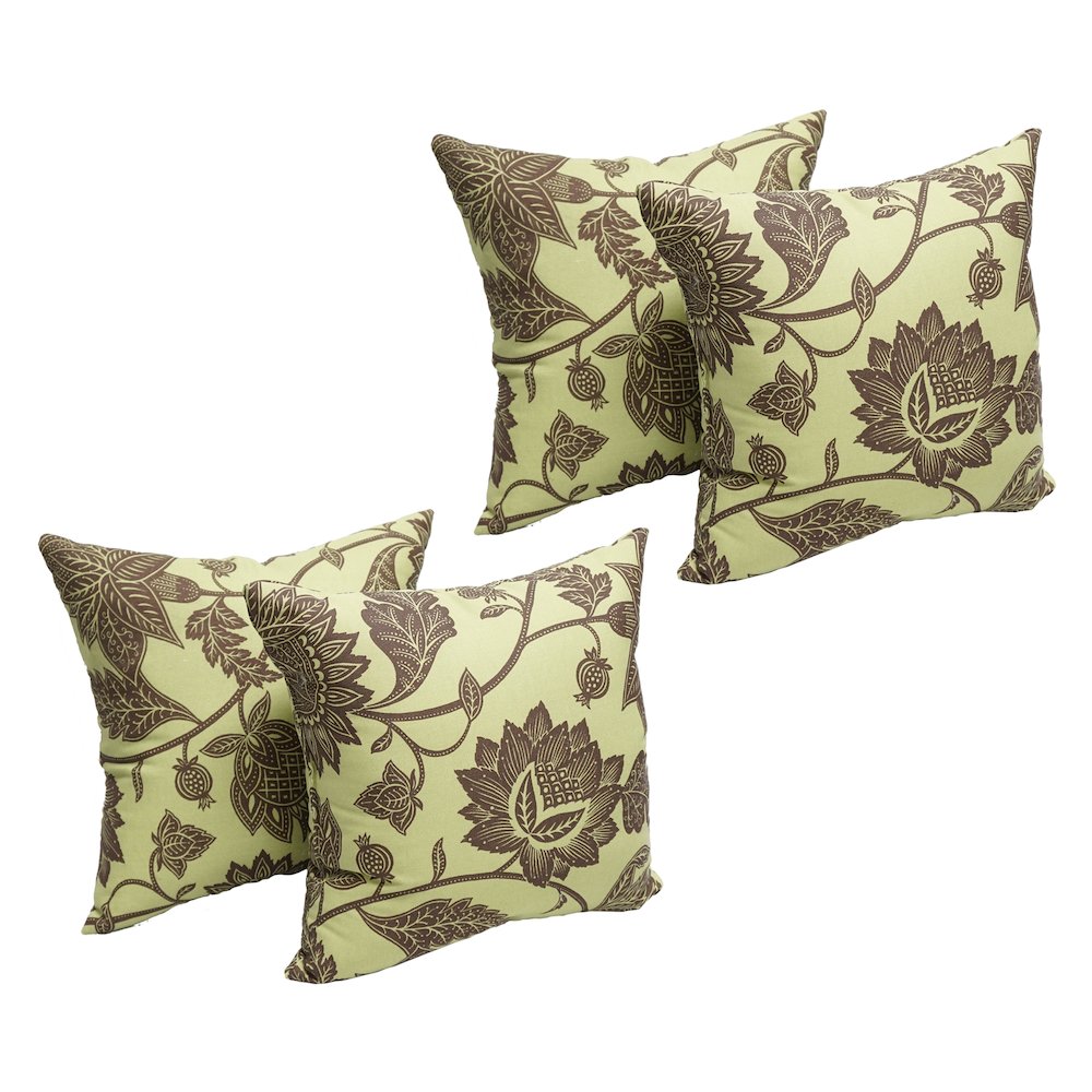 17-inch Square Polyester Outdoor Throw Pillows (Set of 4). Picture 1