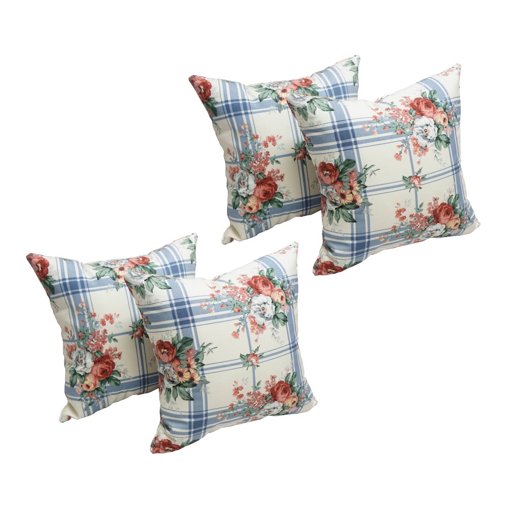 17-inch Square Polyester Outdoor Throw Pillows (Set of 4). Picture 1