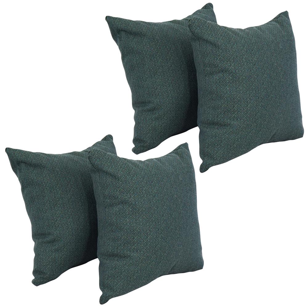 17-inch Jacquard Throw Pillows with Inserts (Set of 4)  9910-S4-ID-098. Picture 1