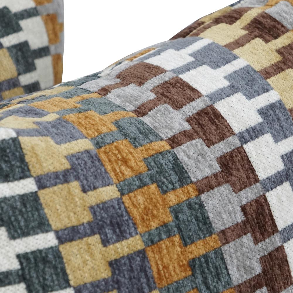 17-inch Jacquard Throw Pillows with Inserts (Set of 4)  9910-S4-ID-136. Picture 3