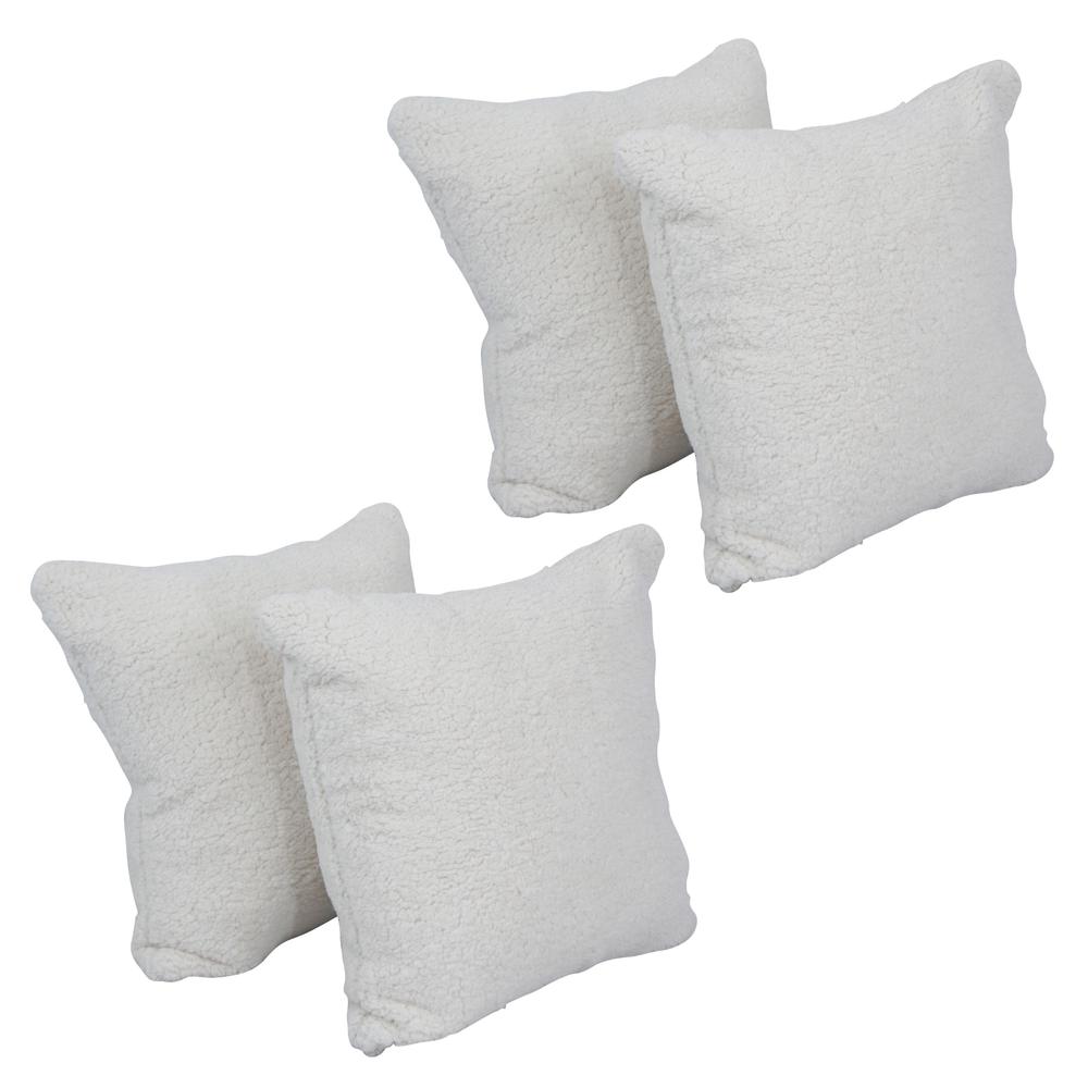 17-inch Jacquard Throw Pillows with Inserts (Set of 4)  9910-S4-ID-155. Picture 1