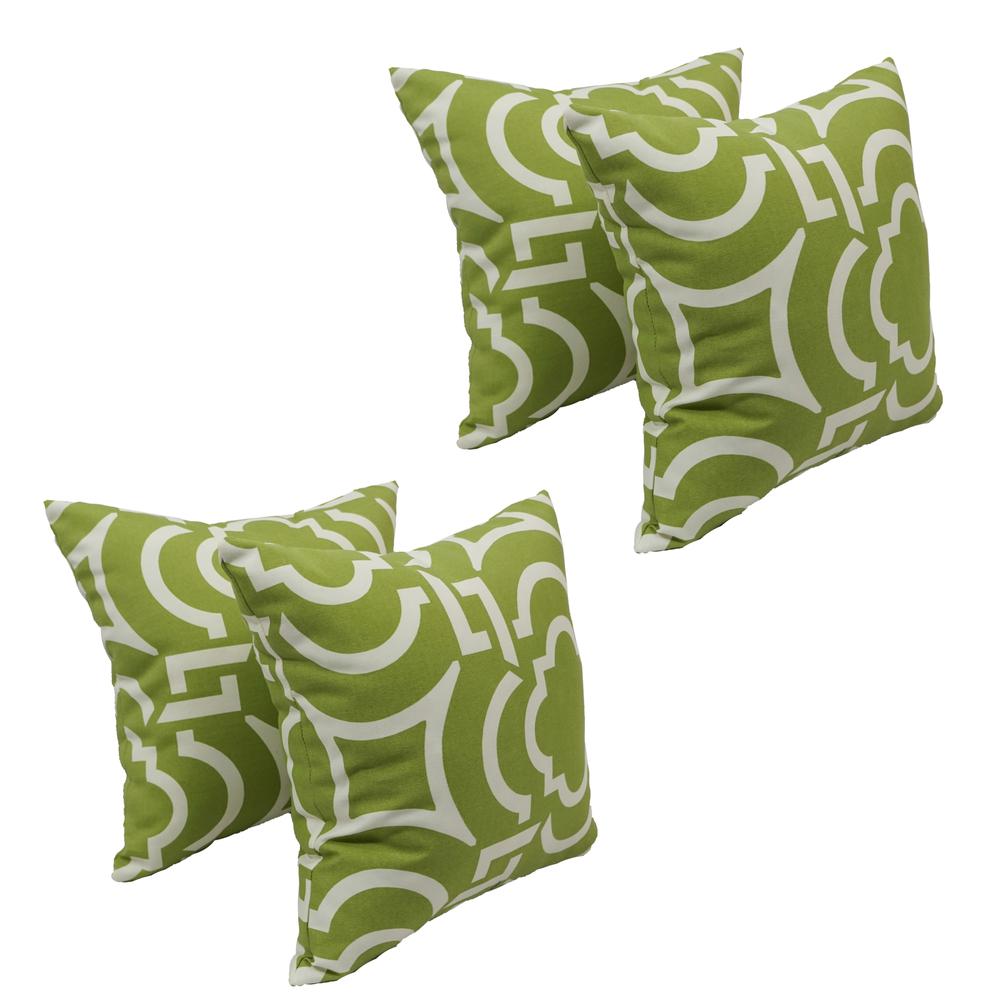17-inch Square Polyester Outdoor Throw Pillows (Set of 4) 9910-S4-OD-131. Picture 1