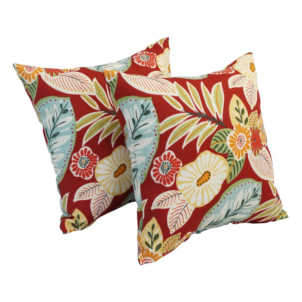 17-inch Square Polyester Outdoor Throw Pillows (Set of 4) 9910-S4-OD-166. Picture 1