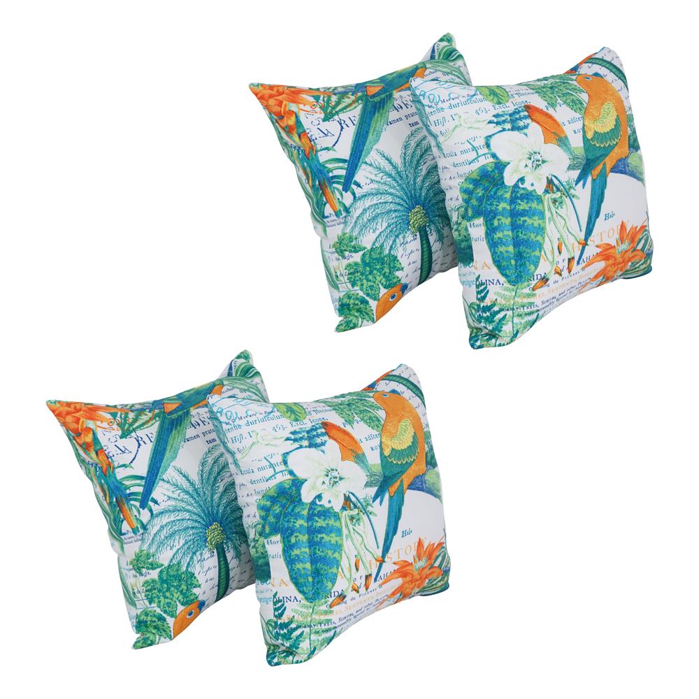 17-inch Square Polyester Outdoor Throw Pillows (Set of 4) 9910-S4-OD-221. Picture 1