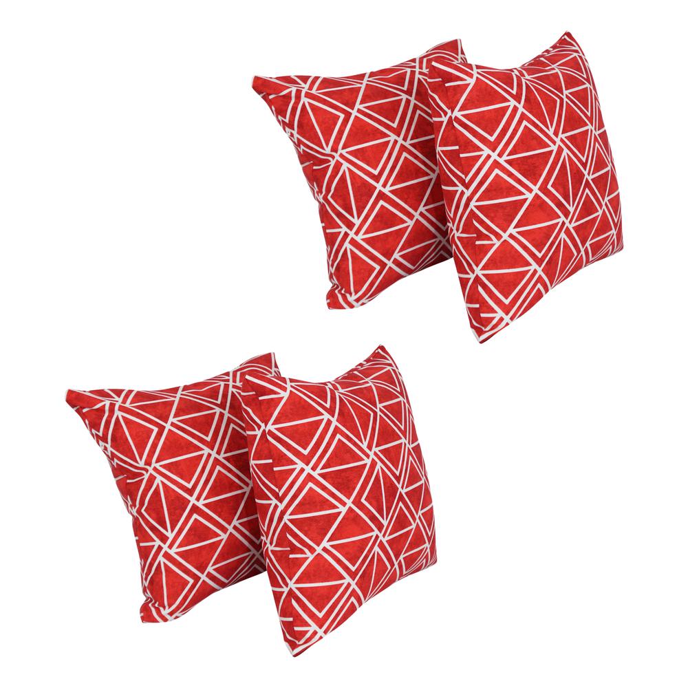 17-inch Square Polyester Outdoor Throw Pillows (Set of 4) 9910-S4-OD-227. Picture 1