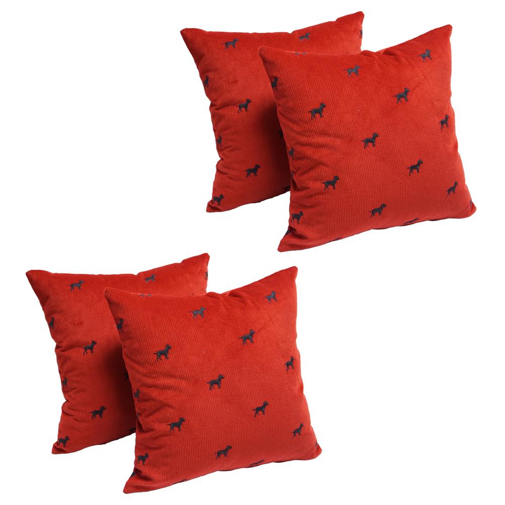 17-inch Tapestry Throw Pillows with Inserts (Set of 4) 9910-S4-ZP-ID-036. Picture 1