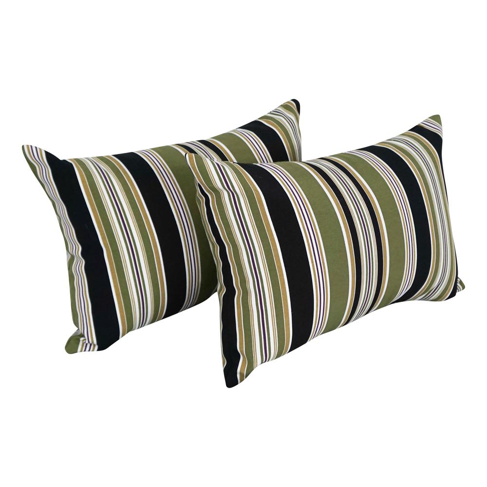 12 x 20-inch Rectangular Spun Poly Throw Pillows (Set of 2)  9911-S2-REO-13. Picture 1