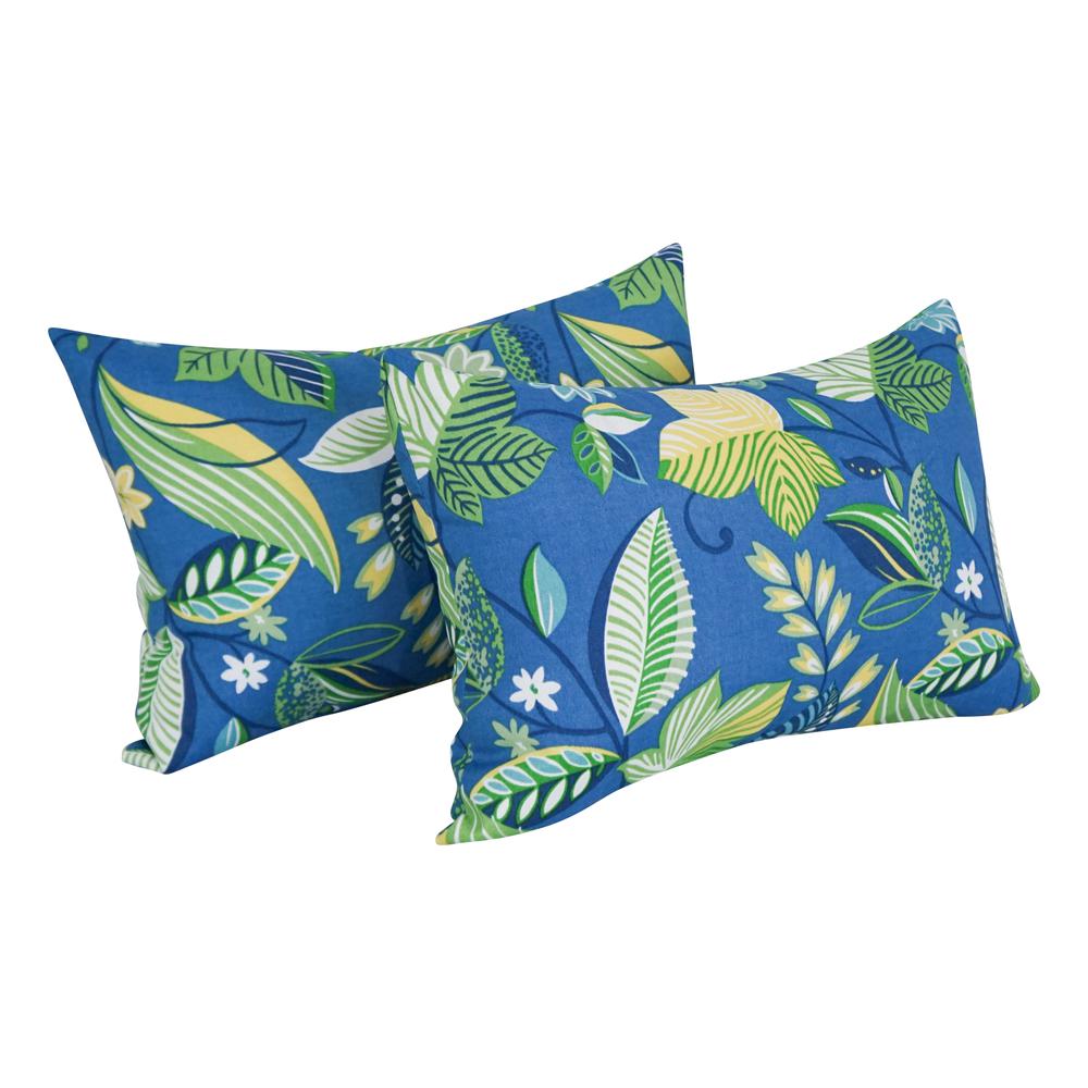 12 x 20-inch Rectangular Spun Poly Throw Pillows (Set of 2)  9911-S2-REO-28. Picture 1