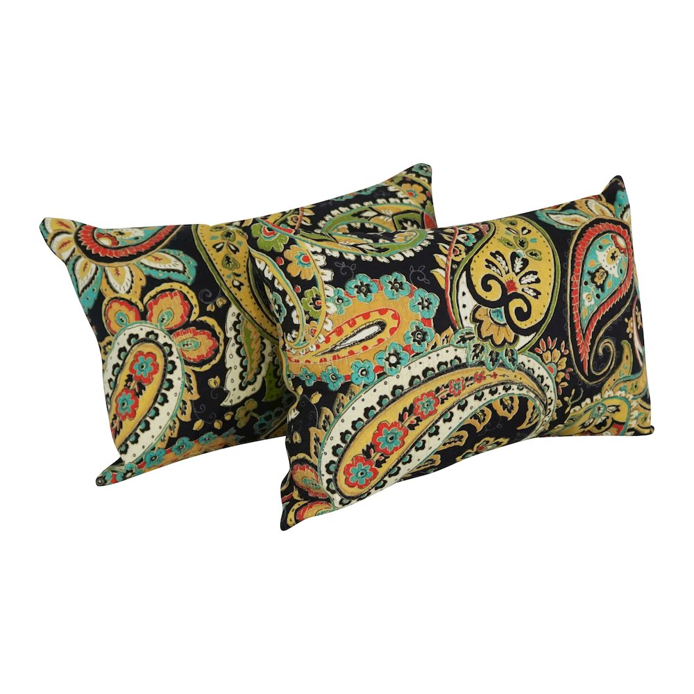 12 x 20-inch Rectangular Spun Poly Throw Pillows (Set of 2). Picture 1