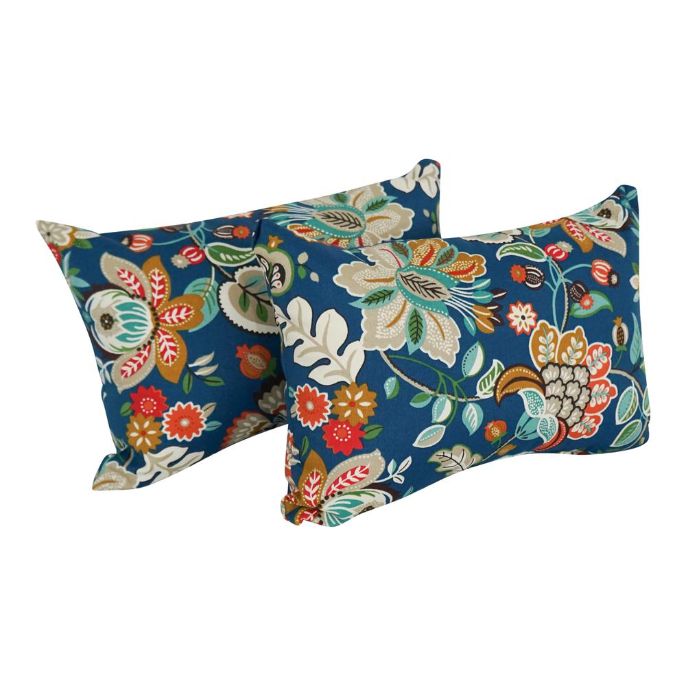 12 x 20-inch Rectangular Spun Poly Throw Pillows (Set of 2)  9911-S2-REO-64. Picture 1