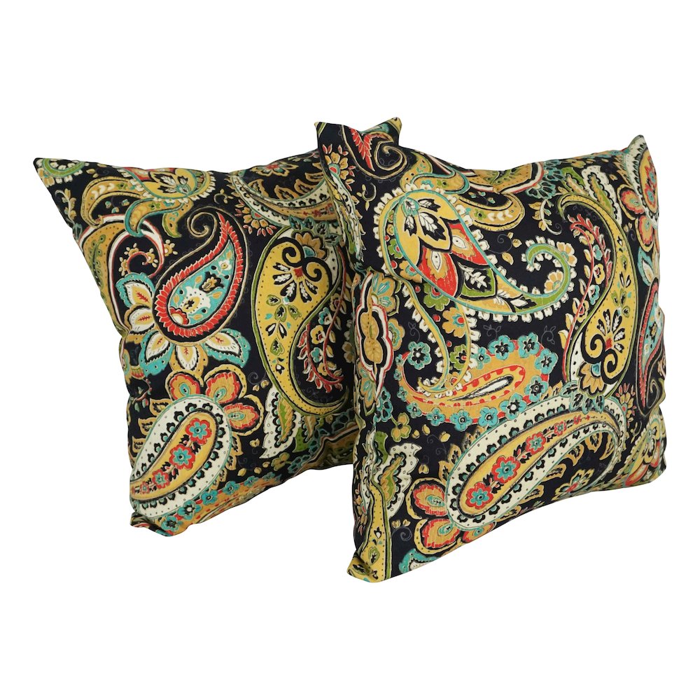 Outdoor Patterned Spun Polyester 25-inch Jumbo Throw Pillows (Set of 2). Picture 1