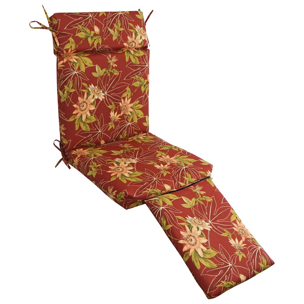 Steamer Deck Outdoor Lounger Cushion. Picture 1