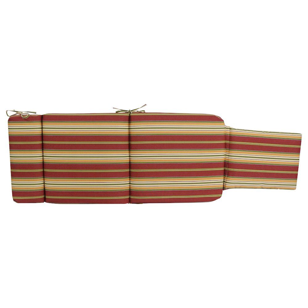 Steamer Deck Outdoor Lounger Cushion. Picture 2