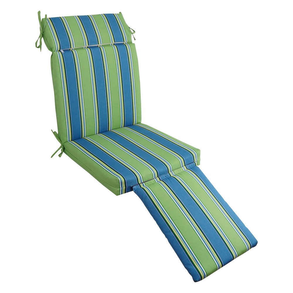 Steamer Deck Outdoor Lounger Cushion. Picture 1