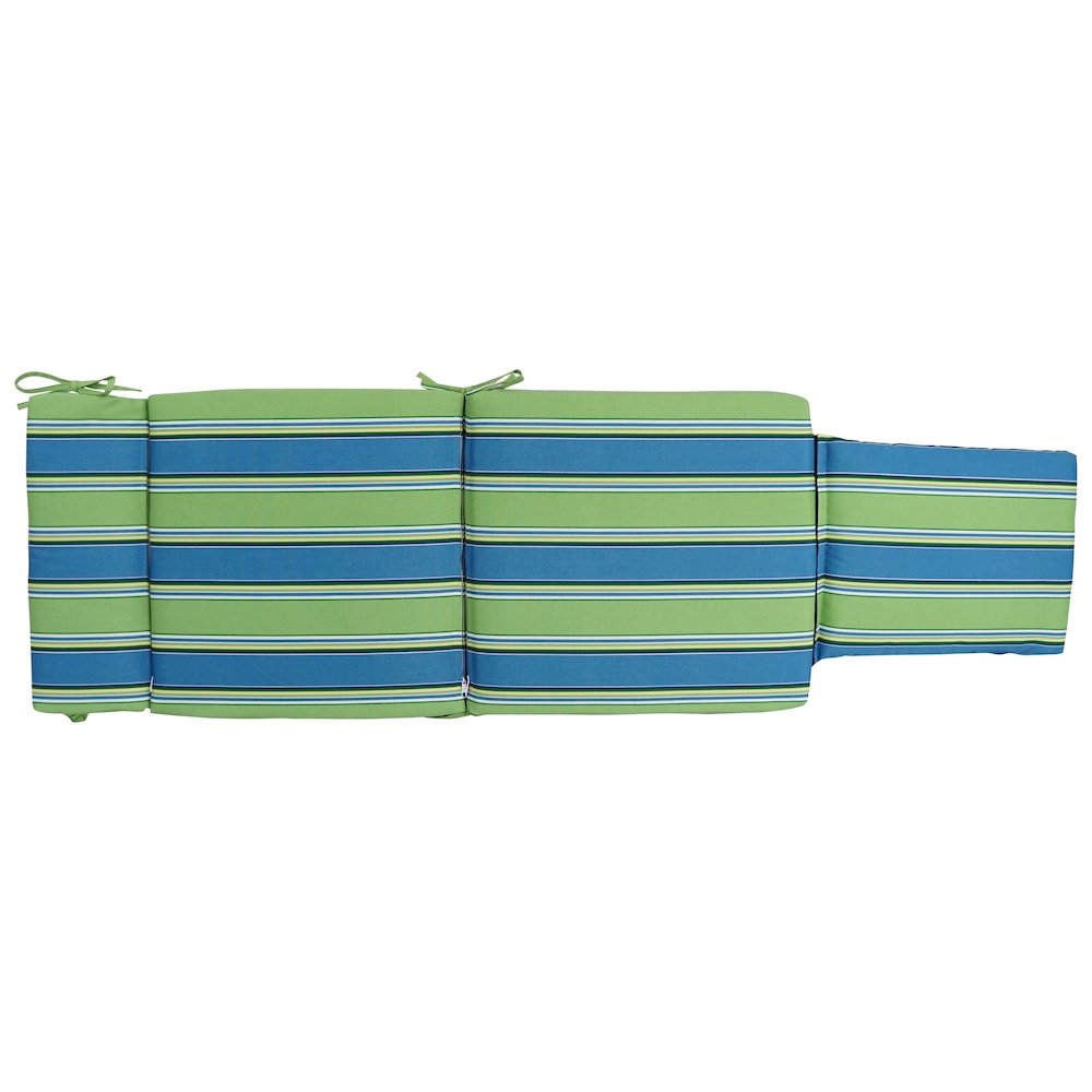 Steamer Deck Outdoor Lounger Cushion. Picture 2