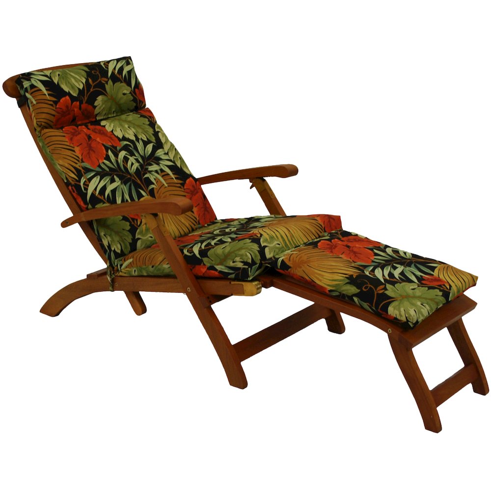 Steamer Deck Outdoor Lounger Cushion. Picture 3